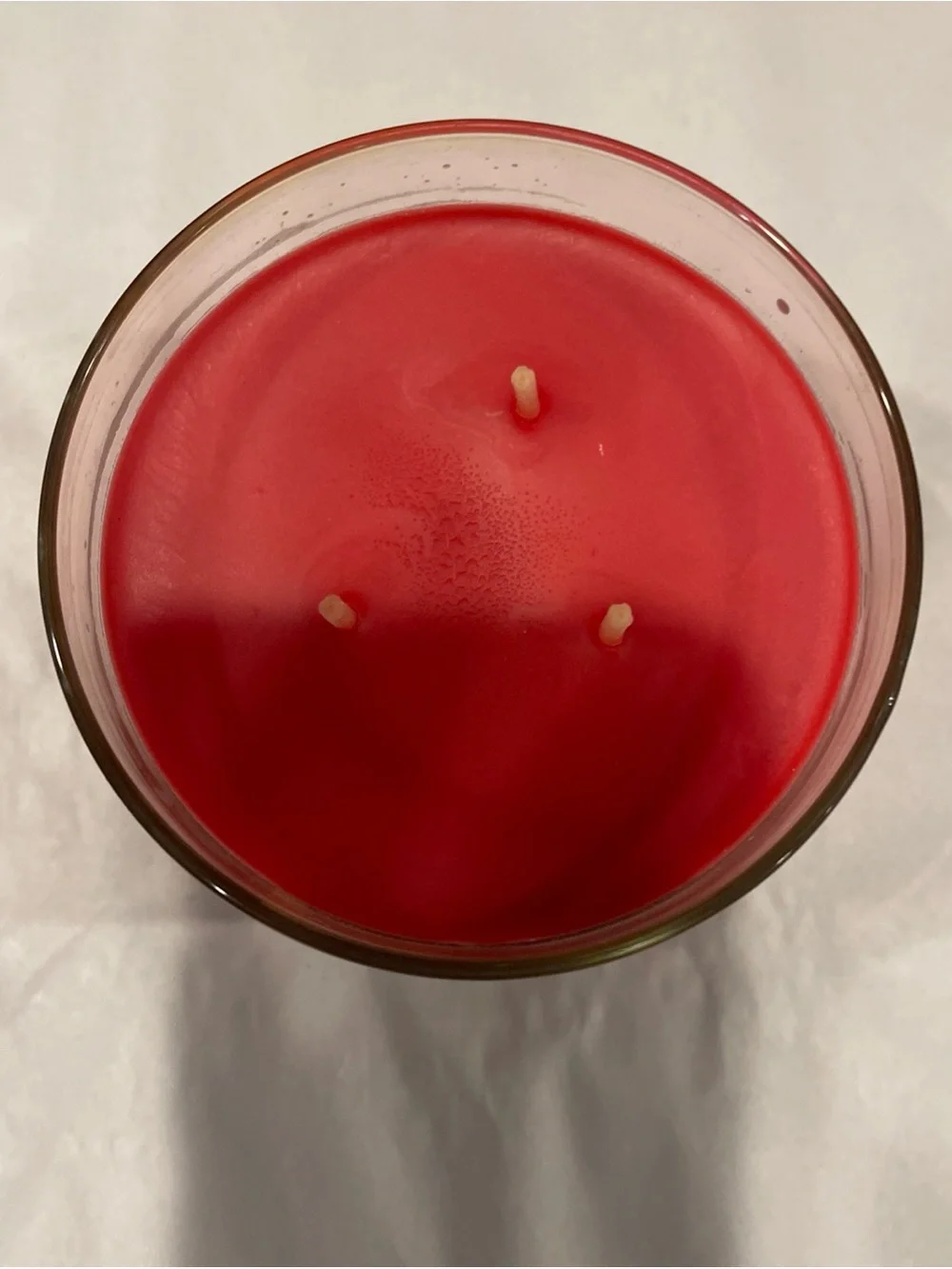 Goose Creek Apple Cider Ice Cream Scented Candle Red Jar with Silver Lid 14.5oz